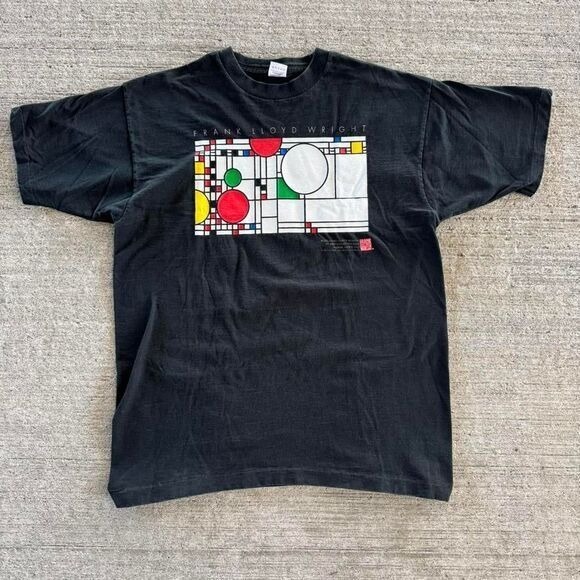 Fruit of the Loom Other - Original Vintage Frank Lloyd Wright T-Shirt 1993 Art Tee Confetti Size XL